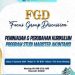 Prodi Maksi UMSU Gelar FGD “Peninjauan dan Perubahan Kurikulum”