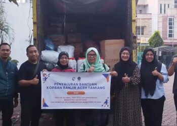 Ikatan Alumni MAKSI UMSU Salurkan Bantuan untuk Korban Banjir Aceh Tamiang